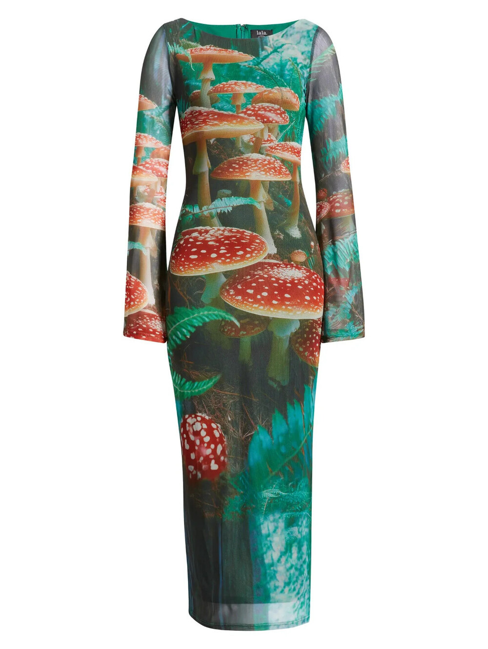 NEW, Dressed in Lala  We're All Mad Here Long Sleeve Maxi Dress Sz L #MD2297